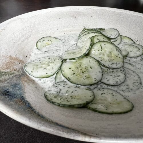 Gurkensalat mit ZitroneDill Dressing Vegan mit Jan Veganer